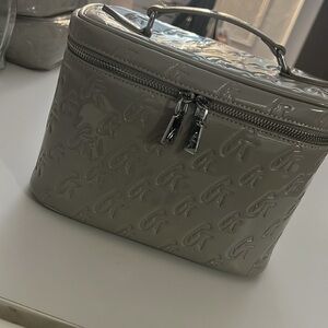 MONOGRAM LARGE COSMETIC TOILETRY BAG MIRROR GRAY